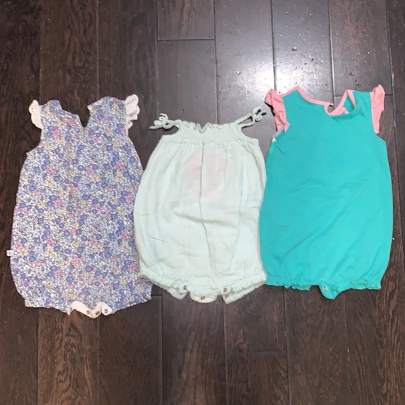 3 short onesies or rompers for bab girl! EUC! - Picture 2 of 4